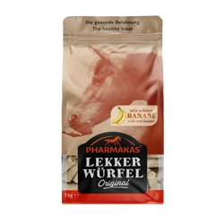 Pharmakas Lekkerwurfel 1kg Banana