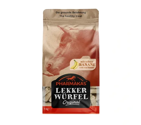 Pharmakas Lekkerwurfel 1kg Banana