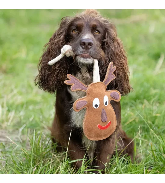 Benji & Flo Christmas Dog Toys - Reindeer