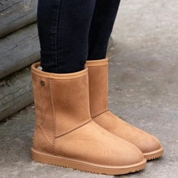 Hy Equestrian Children's Chisworth Waterproof Fleece Boot Camel