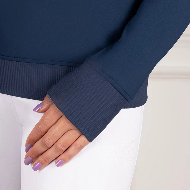 Additional Image for Coldstream Crailing Performance Sweater  Oxford Blue