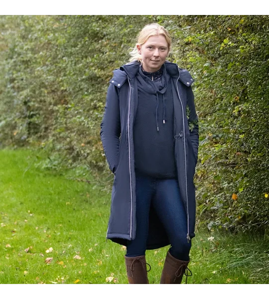 Hy Equestrian Synergy Guard Waterproof Coat Navy