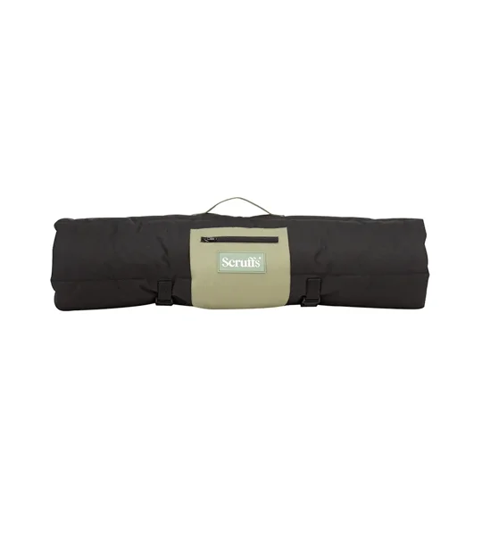 Scruffs Expedition Roll Up Travel Pet Bed 100cm x 70cm Khaki Green