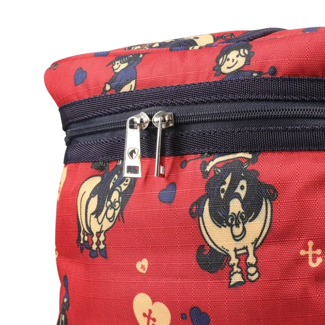Additional Image for Hy Equestrian Thelwell Collection Balancing Act Hat Bag One Size Red/Navy