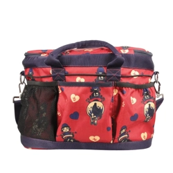 Hy Equestrian Thelwell Collection Balancing Act Grooming Bag One Size Red/Navy