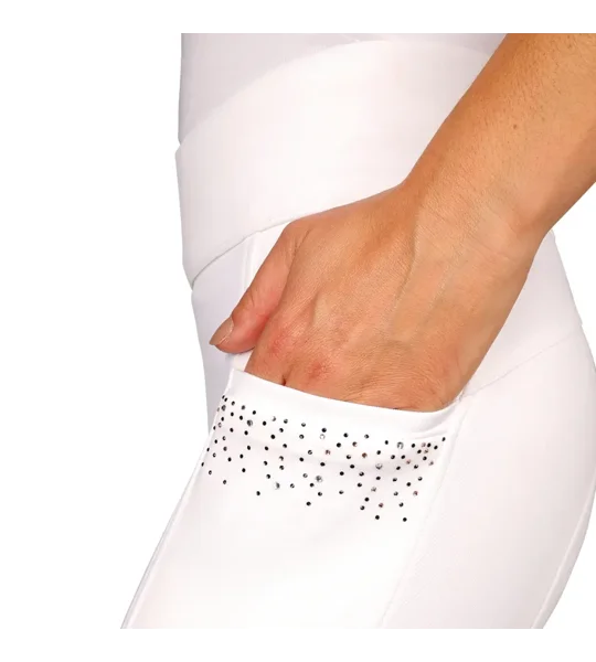 Hy Equestrian Roka Regal Riding Tights White