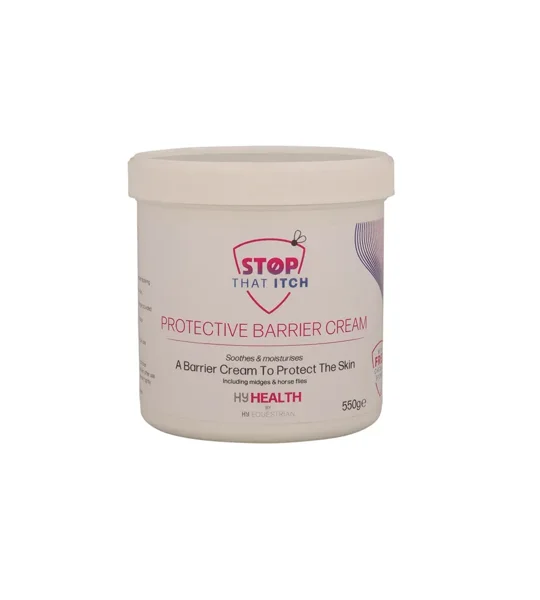 HyHEALTH STOP THAT ITCH Protective Barrier Cream with Circular Sponge by Hy Equestrian 550g