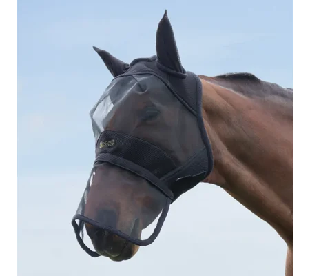 Hy Equestrian Armoured Protect Full Mask with Ears and Nose