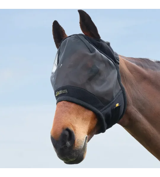 Hy Equestrian Armoured Protect Half Mask without Ears