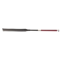 Hy Equestrian Legal Jump Bat with Braided Handle   Black/Burgundy