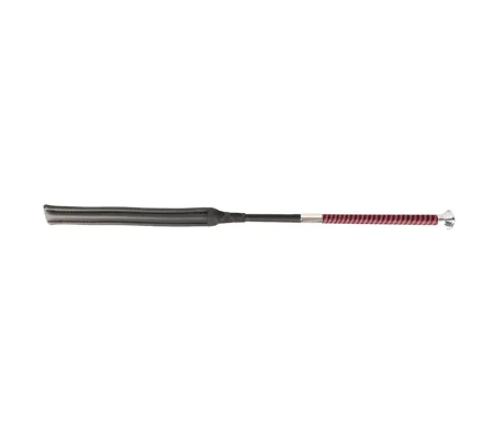 Hy Equestrian Legal Jump Bat with Braided Handle Black/Burgundy