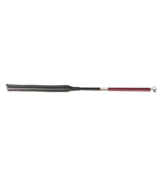 Hy Equestrian Legal Jump Bat with Braided Handle Black/Burgundy