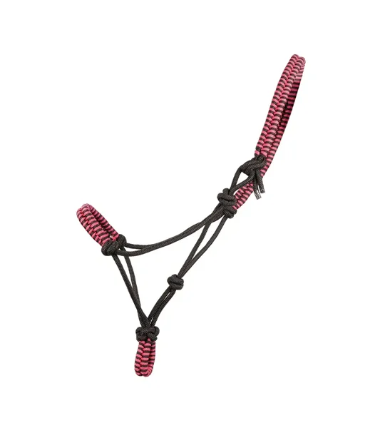 Hy Equestrian Double Braid Rope Halter Cob/Full Pink
