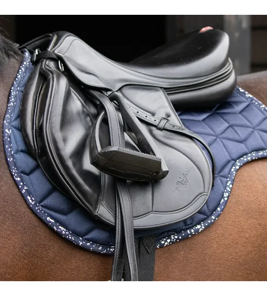 Hy Equestrian Elevate Allure Saddle Pad Navy/Gun Metal Grey