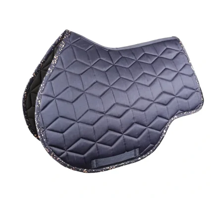 Hy Equestrian Elevate Allure Saddle Pad Navy/Rose Gold