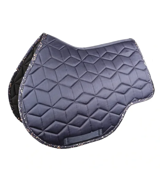 Hy Equestrian Elevate Allure Saddle Pad Navy/Rose Gold