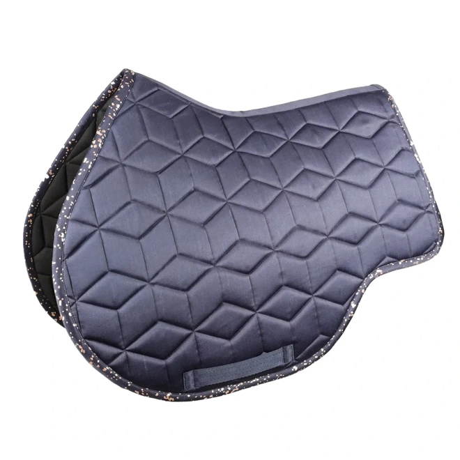 product Image for Hy Equestrian Elevate Allure Saddle Pad   Navy/Rose Gold
