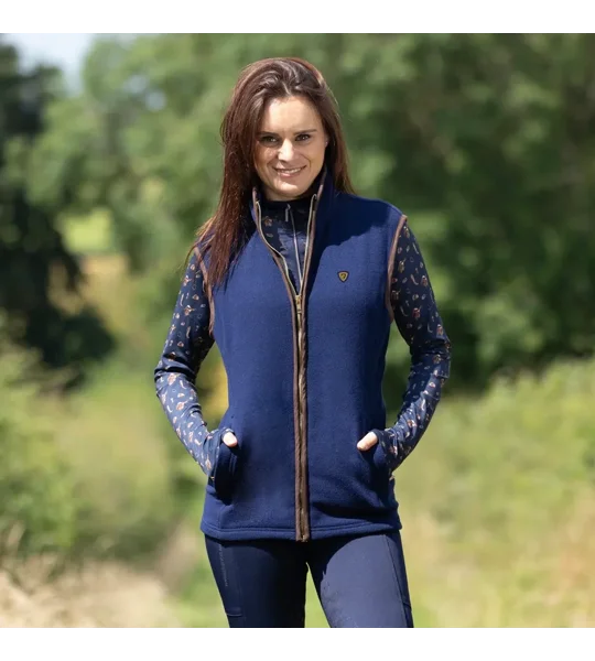 Hy Equestrian Elevate Essential Gilet Navy