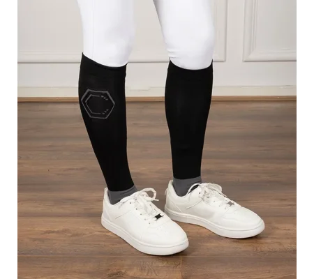Coldstream Ancroft Cushioned Riding Socks Adult 3.5-8 Black/Grey