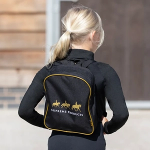Supreme Products Pampered Pony Grooming Rucksack One Size Black/Gold