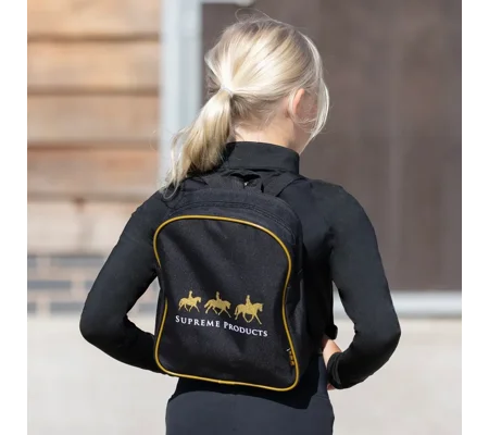 Supreme Products Pampered Pony Grooming Rucksack One Size Black/Gold