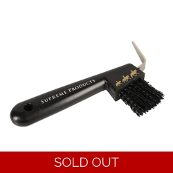 Supreme Products Pampered Pony Hoof Pick - Black/Gold