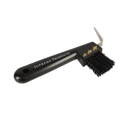Supreme Products Pampered Pony Hoof Pick - Black/Gold