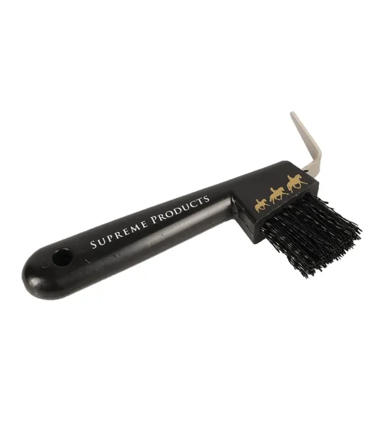 Supreme Products Pampered Pony Hoof Pick - Black/Gold