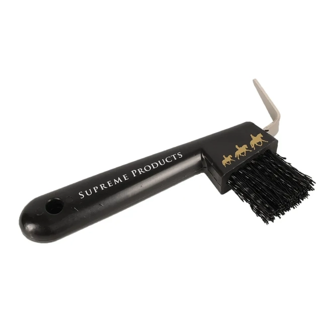 product Image for Supreme Products Pampered Pony Hoof Pick - Black/Gold
