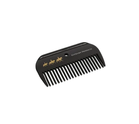 Supreme Products Pampered Pony Mane Comb - Black/Gold