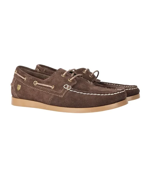 Hy Equestrian Savona Deck Shoes Chocolate