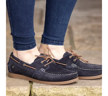 Hy Equestrian Savona Deck Shoes Navy