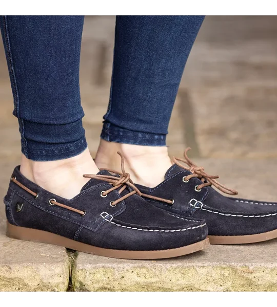 Hy Equestrian Savona Deck Shoes Navy