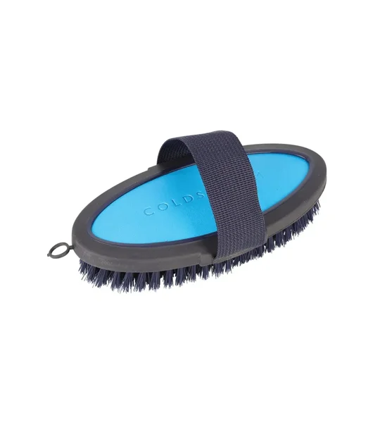 Coldstream Faux Leather Body Brush 18.3 x 9cm Navy/C Blue