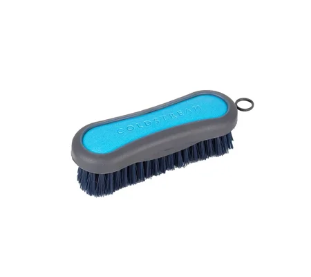 Coldstream Faux Leather Face Brush 12.8 x 4.3cm Navy/C Blue