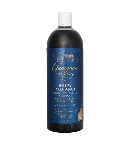 Champion Stock Show Radiance Colour Enhancing Shampoo 1 litre Aberdeen Angus