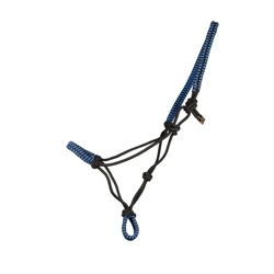 Hy Equestrian Double Braid Rope Halter Cob/Full Blue