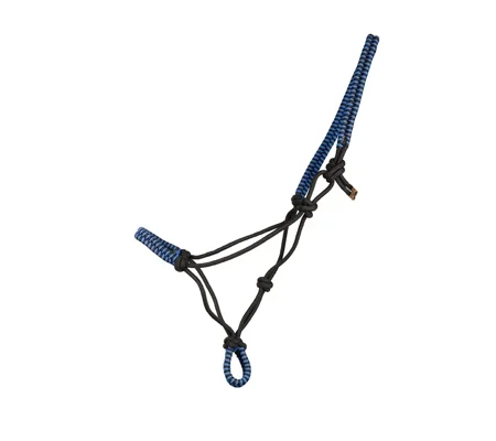 Hy Equestrian Double Braid Rope Halter Cob/Full Blue