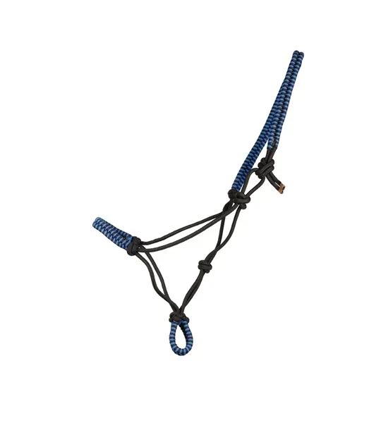 Hy Equestrian Double Braid Rope Halter Cob/Full Blue