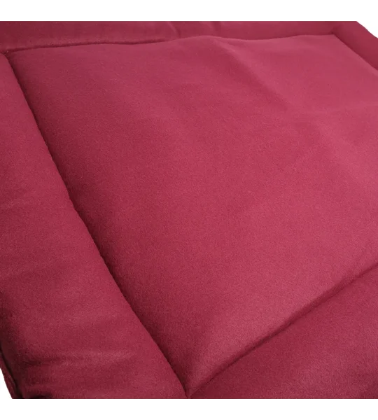 Benji & Flo Luxury Fleece Dog Bed Merlot