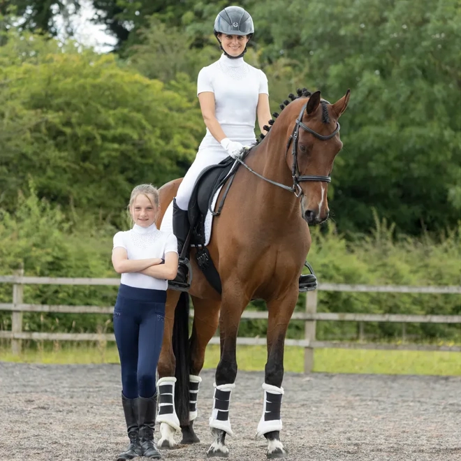 Additional Image for Hy Equestrian Children's Roka Regal Tights Navy