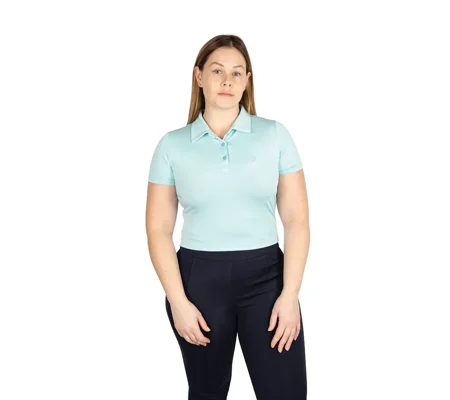 Hy Equestrian Elevate Essential Polo Shirt Ice Blue