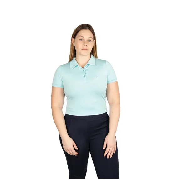 Hy Equestrian Elevate Essential Polo Shirt Ice Blue