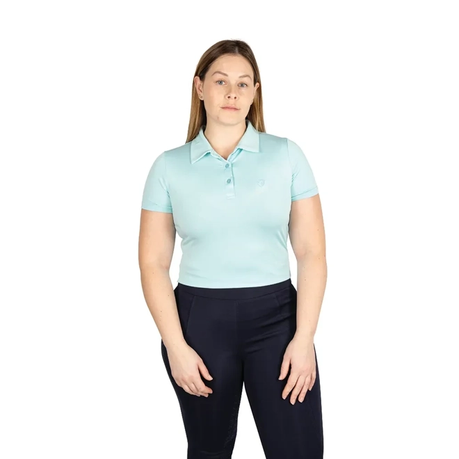 product Image for Hy Equestrian Elevate Essential Polo Shirt   Ice Blue