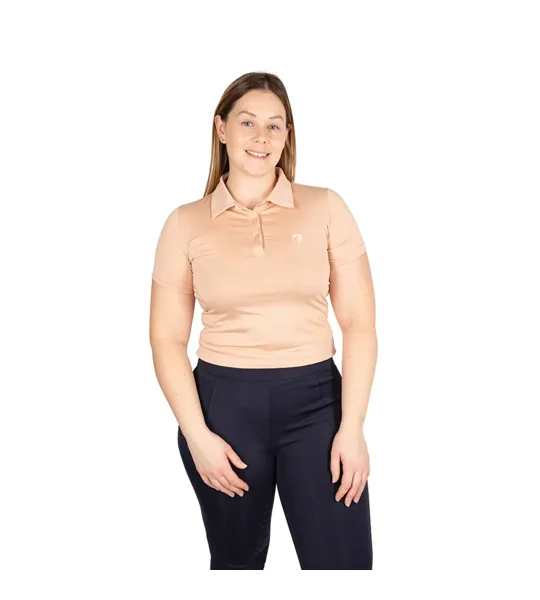 Hy Equestrian Elevate Essential Polo Shirt Maple Sugar