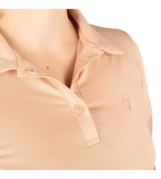 Hy Equestrian Elevate Essential Polo Shirt Maple Sugar