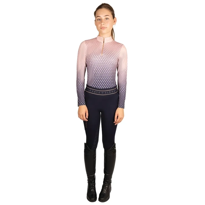 product Image for Hy Equestrian Elevate Allure Ombre Mizs Base Layer Navy/Maple Sugar