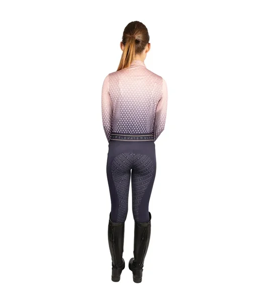Hy Equestrian Elevate Allure Ombre Mizs Base Layer Navy/Maple Sugar