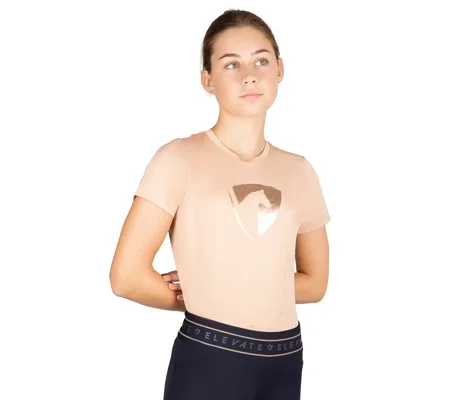 Hy Equestrian Elevate Allure Mizs T-Shirt Maple Sugar