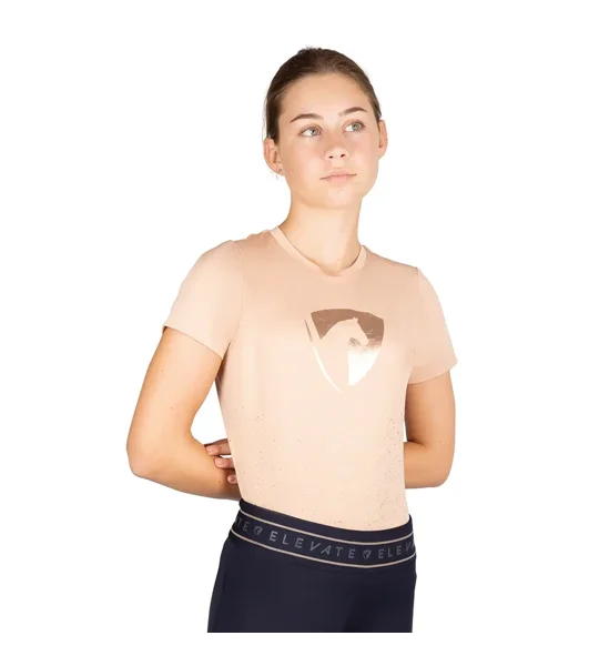 Hy Equestrian Elevate Allure Mizs T-Shirt Maple Sugar